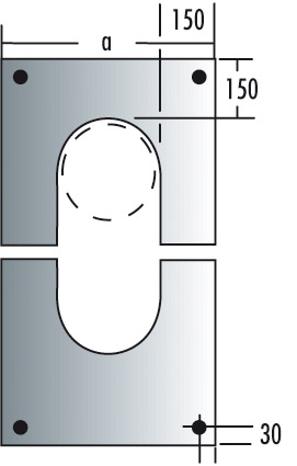 DW Blendblech 2-teilig 0°-90°