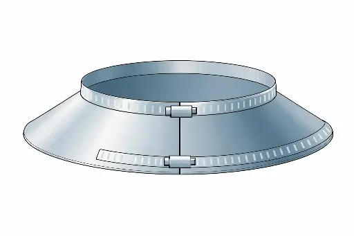 DW Regenkragen passen uber Dachdurchführung mit Windlasthalterung