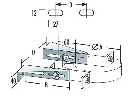 [DWBV1A] DWBV1A - DP Rallonges pour support mural (DWB) 