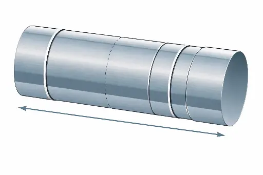 EW Regelbaar element 200 - 400 mm (zonder klemband)