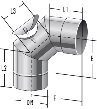 EBR687 - SP Coude 87° avec trappe de visite