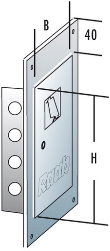 [EPU14200] EW Reinigingsdeur met frame