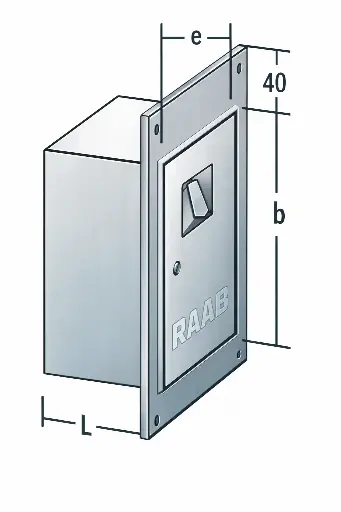 [EPV1501420] EPV1501420 - Raab EW Reinigingsdeur B 140 x H 200 inox incl. verlenging 150 mm