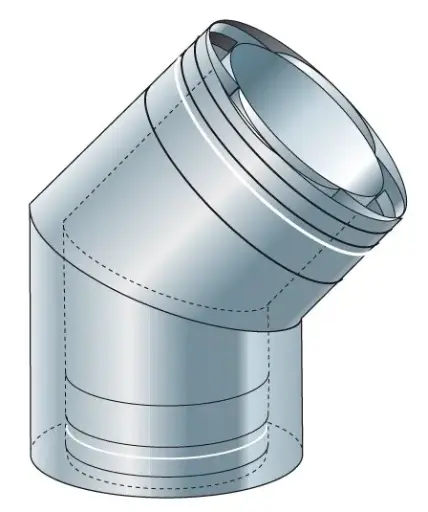 Air-Stream Bogen 45°