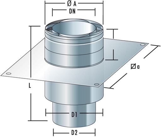 Air-Stream Saneringsset bovendeel flex-concentrisch