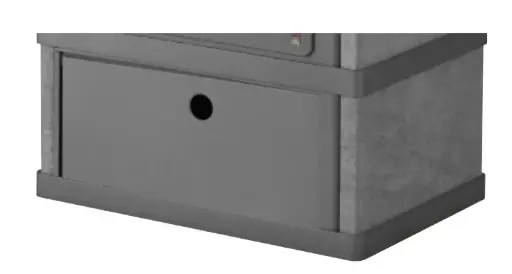 [212680] Lotus 2080 - Compartiment à bois avec stéatite (noir)