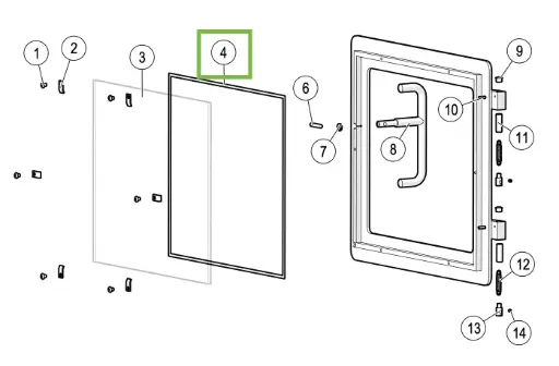 [212982] Lotus 2060/2080 - Dichtung glas ø6mm