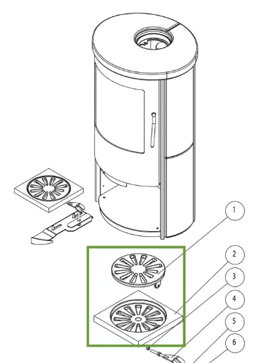[215910] Lotus 5000 / 7000 - Rüttelrost m/Rahmen