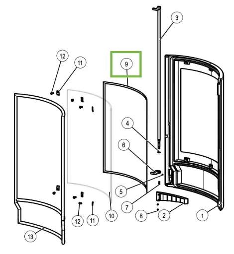 [219981] Lotus 9000 - Dichting glas ø6mm