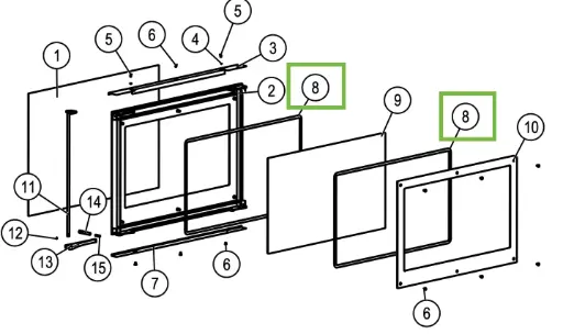[21H336] Lotus H370 Petite - Dichtung glas ø 6mm