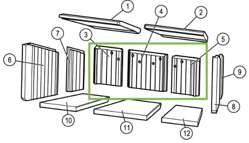 [21H427W] Lotus H470 Wide - Skamolex rugwand - golvend