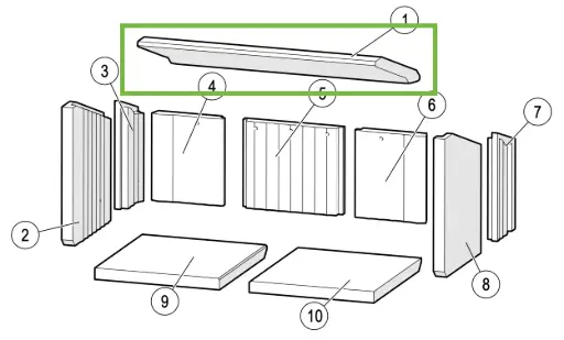 [21H428] Lotus H470 - Rookomleidingsplaat - golvend