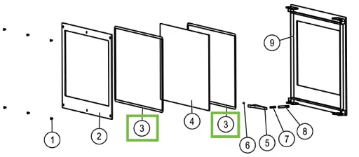 [21H436] Lotus H470 - Dichting glas ø 6mm