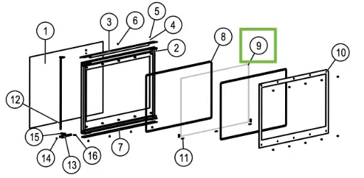[21H551W] Lotus H570W - Vitre pour porte foyer Magic (960x535)