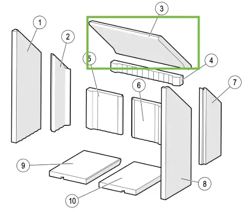 [21H728] Lotus H700 - Smoke deflector plate