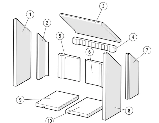 [21H729] Lotus H700 - Vermiculitsatz komplett (neu)