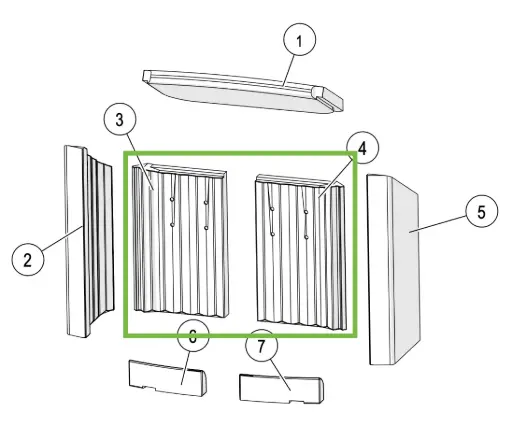 [21JUBIL15942] Lotus Jubilee 15 - Skamolex Rückwandplatten (2st)