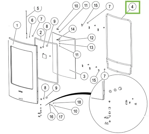 [21JUBIL15980] Lotus Jubilee 15 - Dichtung Tür ø 14mm