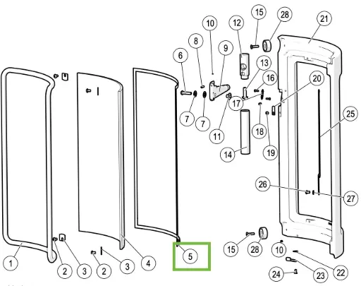 [21MAESTRO895] Lotus Maestro - Dichtung glas ø 6mm
