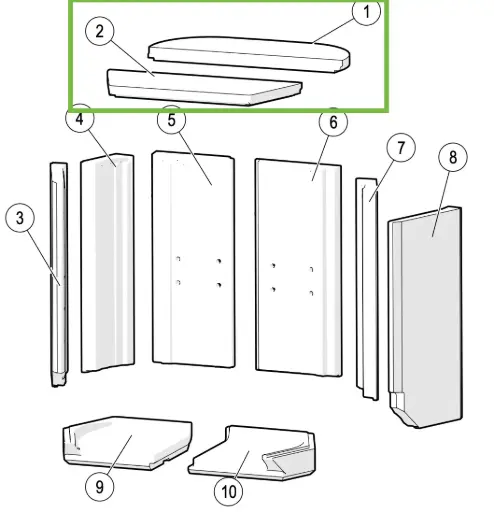 [21MAESTRO910] Lotus Maestro - Rookomleidingsplaat (2st)