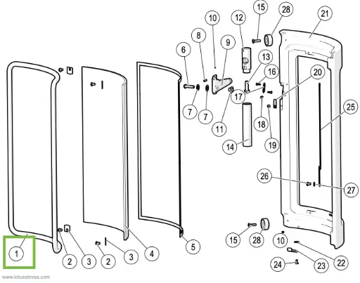 [21MAESTRO980] Lotus Maestro - Dichtung Tür ø 14mm