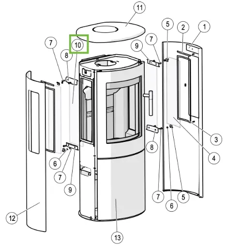 [21MIRA952] Lotus Mira - Seitenglas, innen (116x448)