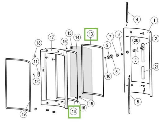 [21MIRA981] Lotus Mira - Joint pour vitre ø 6mm