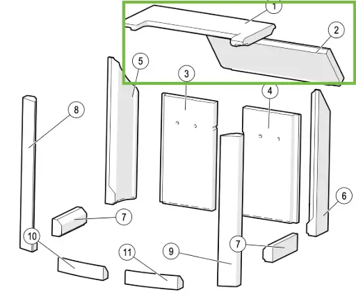 [21MONDO3G943] Lotus Mondo 3/3G  - Plaque refractaire