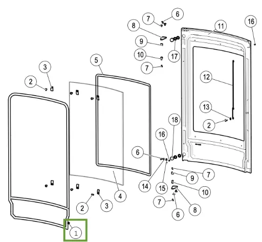 [21MONDO980] Lotus Mondo - Joint pour porte ø 14mm