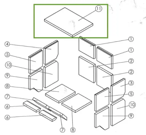 [21MQM910] Lotus MQM - Plaque refractaire