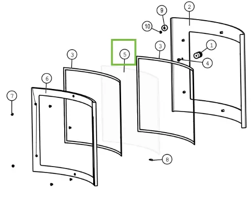[21PRIO953] Lotus Prio - Glas kooksectie
