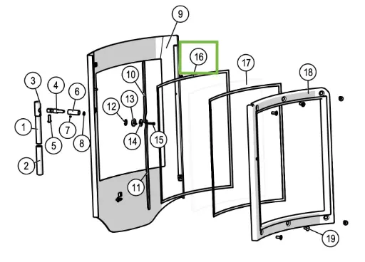 [21PRIO981] Lotus Prio - Dichting glas ø 6mm