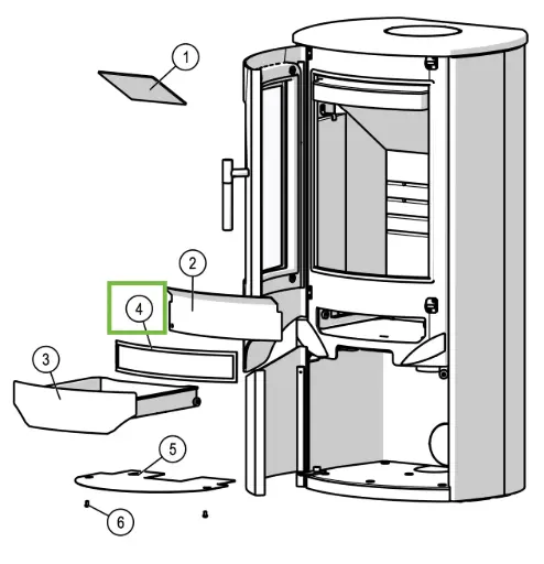 [21PRIO982] Lotus Prio - Joint pour collecteur de cendres ø 6mm