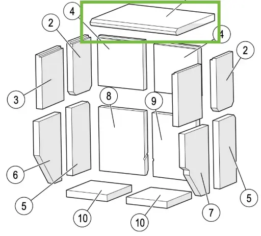 [21QM910] Lotus QM - Rookomleidingsplaat
