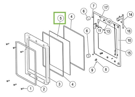 [21QM950] Lotus QM - Deurglas