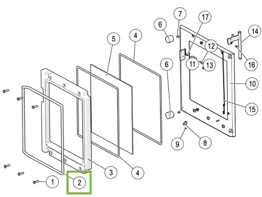 [21QM980] Lotus QM - Joint pour porte ø 14mm