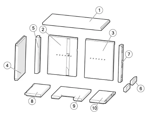 [21UNICO941] Lotus Unico - Skamolex set platen ( Unico 11+12 )