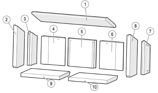 [21H329] Lotus H370 Petite + 370 Style - Skamolex set platen golvend