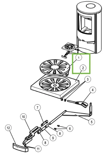 [219910] Lotus 9000 - Grill support incl. cadre