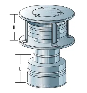 DW Düse EN Plus (DIN 1856-1) mit Abschlussstück - mit Reinigungsdeckel