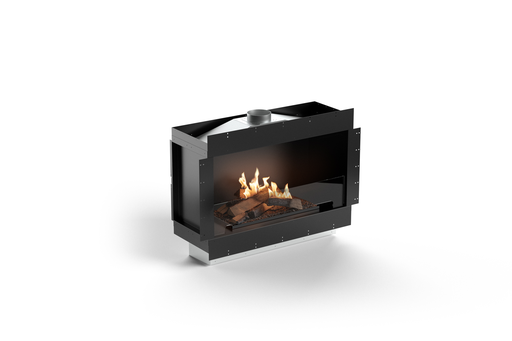 Planika Forma 1000 Fireplace met FLA4/FLA4+ FLOGS 990 brenner + konvektionsanschluss 