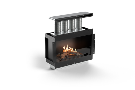 Planika Forma 1000 Fireplace mit FLA4/FLA4+ FLOGS 990 brenner + wärmeverteilungssystem